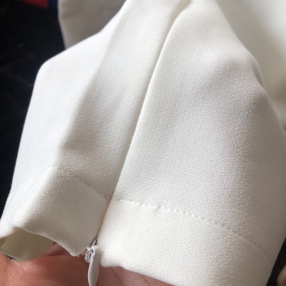 Odd Muse London Ultimate Straight Leg Crepe Lined Cream Trousers Size Small - Picture 4 of 9